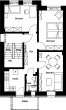 Grundriss 2 OG - Kernsanierte 3-Zi.-2.OG-Wohnung mit Balkon