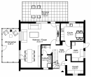Grundriss EG - Einfamilienhaus auf Eigenland in Moisling/Niendorf mit Wintergarten, Doppelgarage und großem Garten