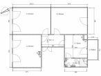 Grundriss 1. OG - Gepflegtes Altbau-Mehrfamilienhaus mit 4 WE, WEG-geteilt, 4/4 Whg. vermietet